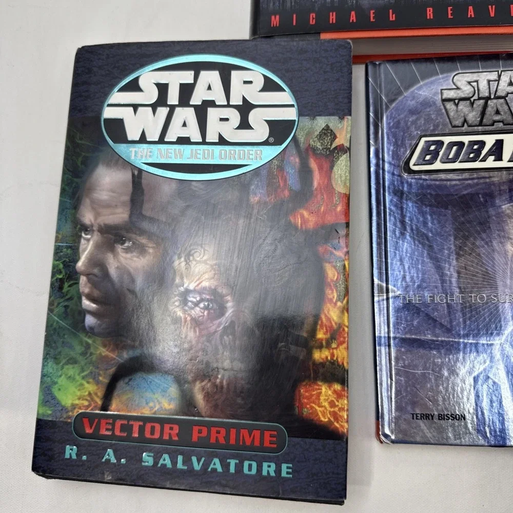 Books‎ Star Wars 5 Lot DARTH M,SHADOW H, 2 New Jedi Order ,New Rebel,Boba,Hcover